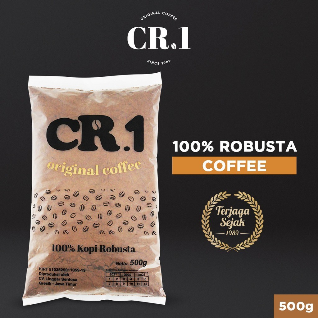 CR1 Coffee - Kopi Bubuk  Cr1 Kemasan 500 Gram
