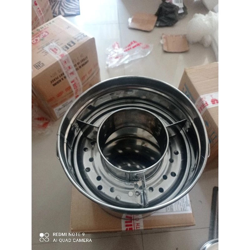Termurah Dandang Bakso Sekat 3 Stainless Steel 22cm