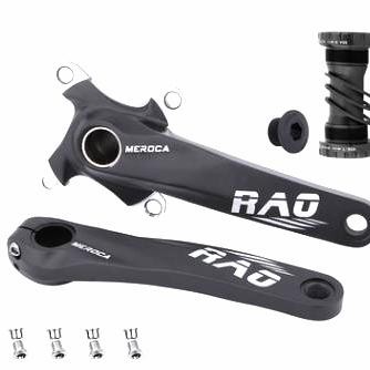 Meroca RAO Arm crank HT2 BCD 104 Crankset Hollowtech 2 HT2 Crank Arm S - Hitam