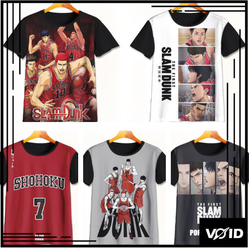 Kaos Slam Dunk 3D Keren | Kaos Animasi Slam Dunk | Baju Slam Dunk Murah Untuk Anak Umur 1-12 Tahun