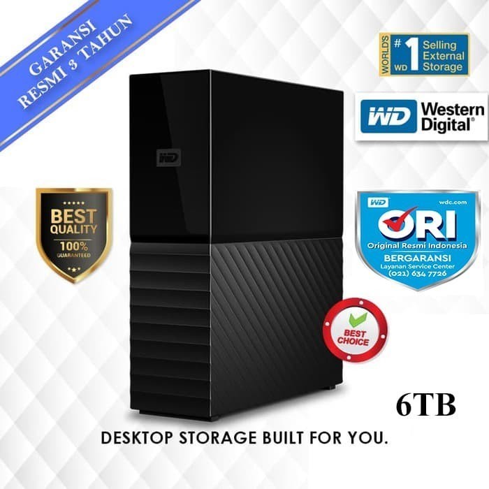 WD My Book 4TB 6TB 8TB | HD HDD Hardisk Eksternal External 3.5"