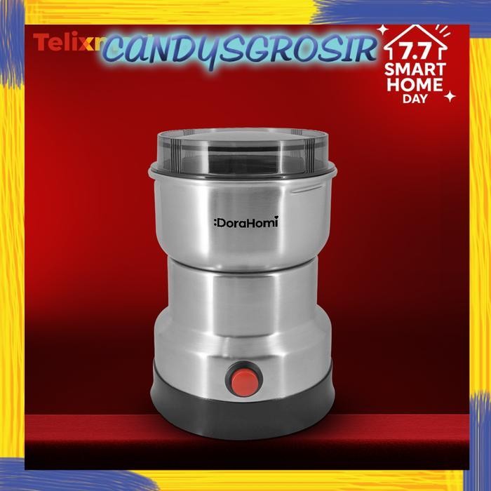 Grinder Mini Dorahomi Mesin Penggiling Kopi Blender Bumbu Kering Stainless Listrik