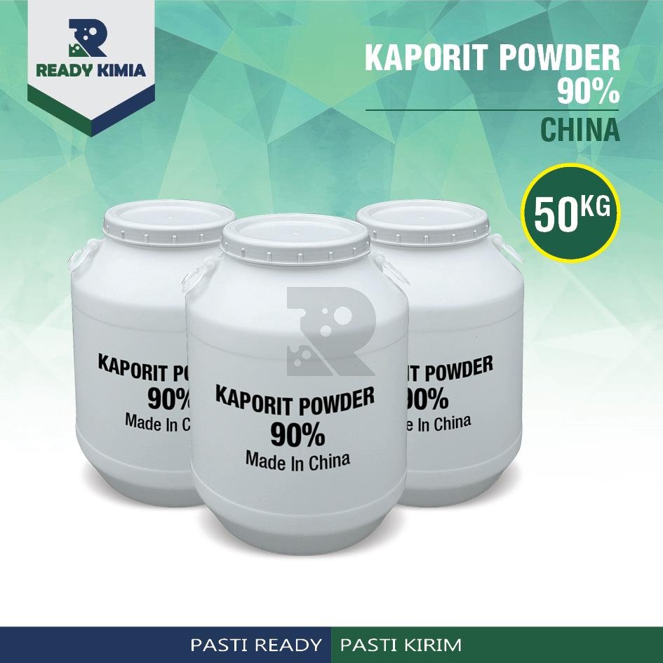 Kaporit bubuk 90% TCCA 1drum kaporit powder 90% clorine perawatan penjernih air 50kg Water filter Ca