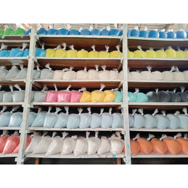 [PROMO] Cat tembok kiloan 5 kg Patria Paint - cat dinding interior warna putih salju biru muda tosca