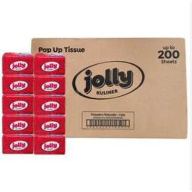 Jolly Pop Up 200 Sheet 1 Dus isi 100 pcs/Tissue Pop Up