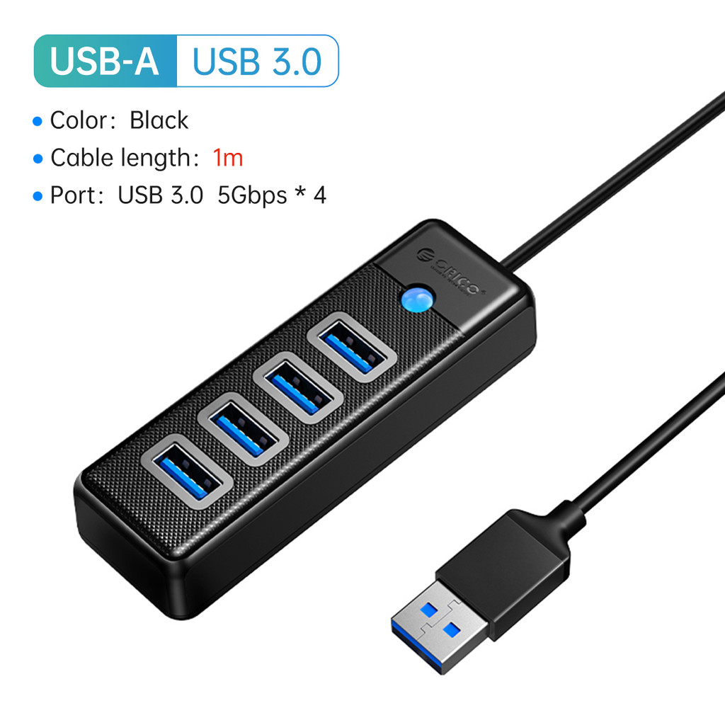 ORICO 5Gbps USB 3.0 HUB Colorful 4 Ports High Speed Mini Splitter OTG Adapter For Desk PC Computer A