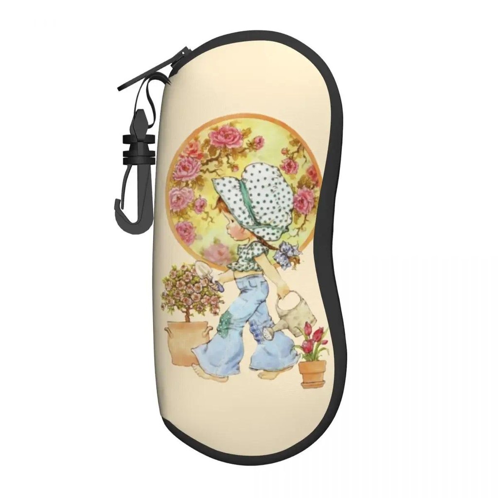 Kawaii Sarah Kay Shell Glasses Case Uni Travel Girl Roses And Watering Eyeglasses Case Sunglasses Pr