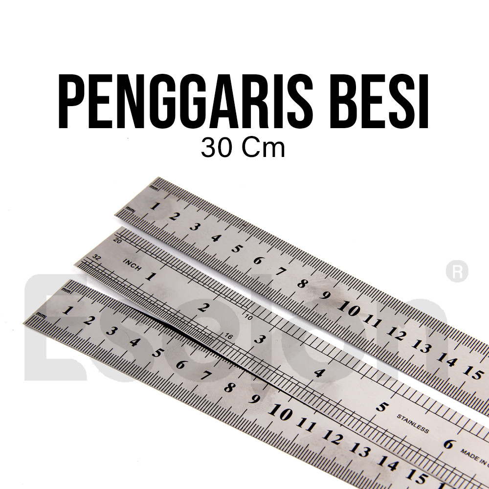 Penggaris / Penggaris BESI 30cm / Penggaris Besi Exsis 30cm