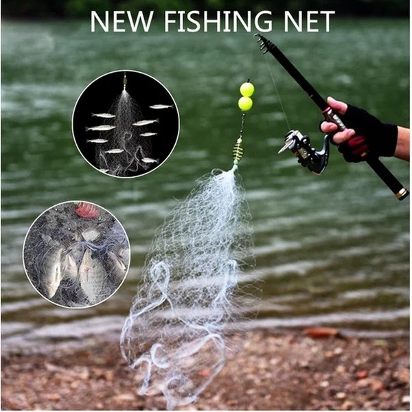 Jaring Pancing Ikan Bom Net / Umpan Jaring Ikan Warna Bening