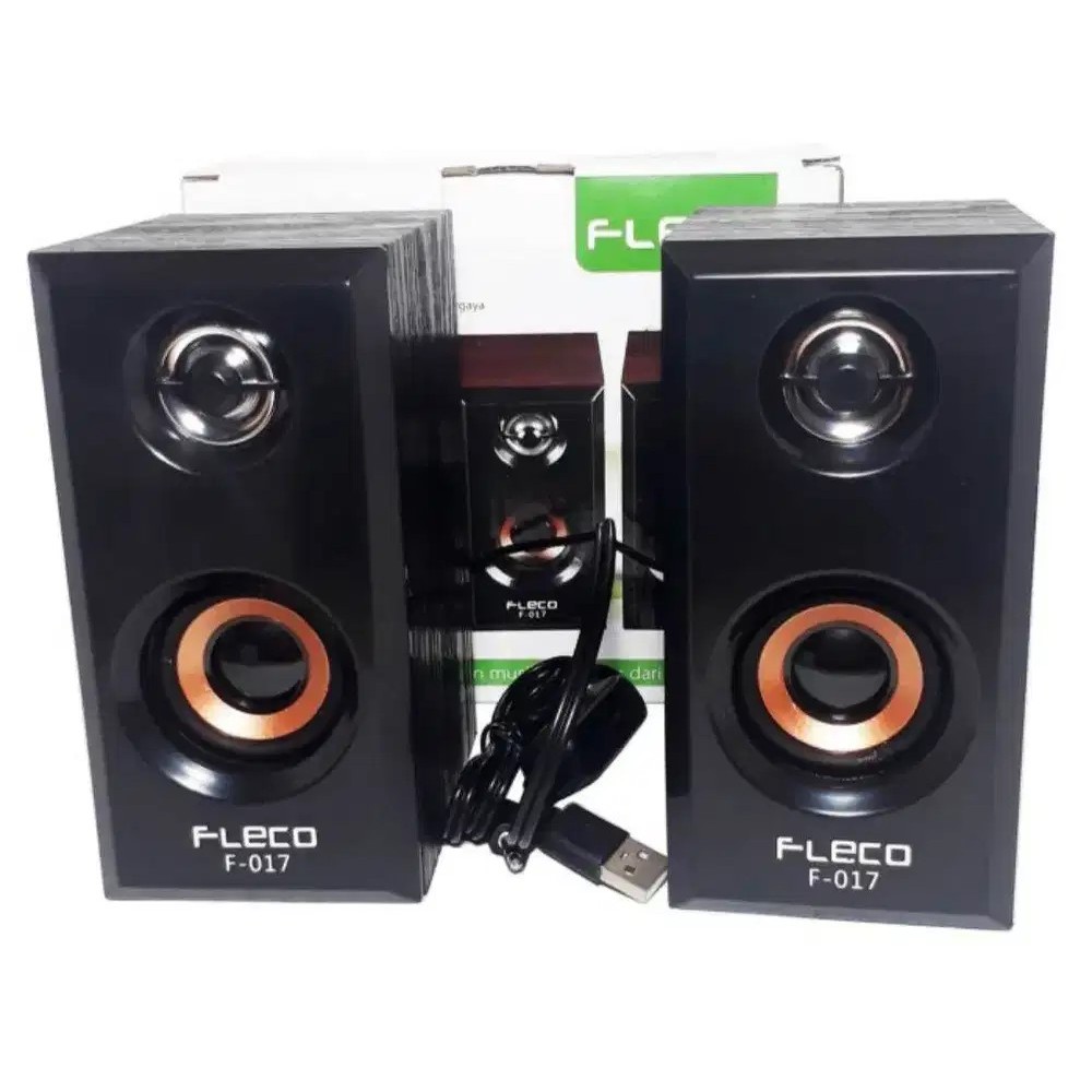COD NEWW SPEAKER FLECO F-017  USB 2.0 Mini - Speaker Aktif Portable Audio Super Mega Extra Bass Powe