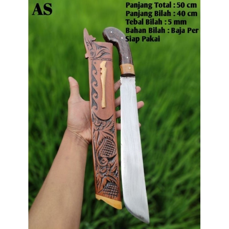 Golok Baja Asli Super Tajam — Golok Serbaguna Premium untuk Outdoor, Camping, & Dapur