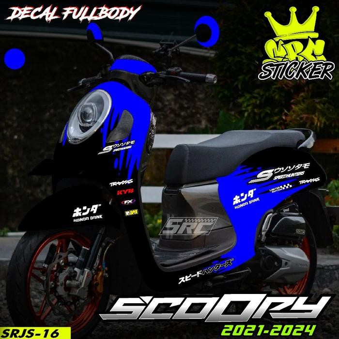 Decal Sticker Full Body Honda Scoopy 2020 2021 2022 2023 2024 Sticker Decal Scoopy Speed hunter Hond