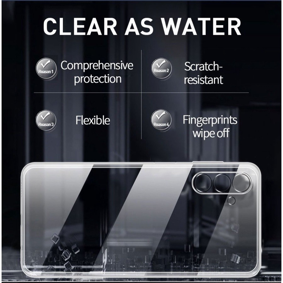 Clear Case Oppo A16 4G / A16K / A16E / A18 / A17 / A15 / A15S / A12E / A11K / A12 / A17K / A16S Prem