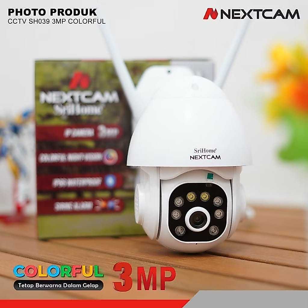 NEXTCAM SMART CAMERA CCTV SH039 KAMERA CCTV COLORFUL 3MP OUTDOOR WIFI WIRELESS TANPA KABEL