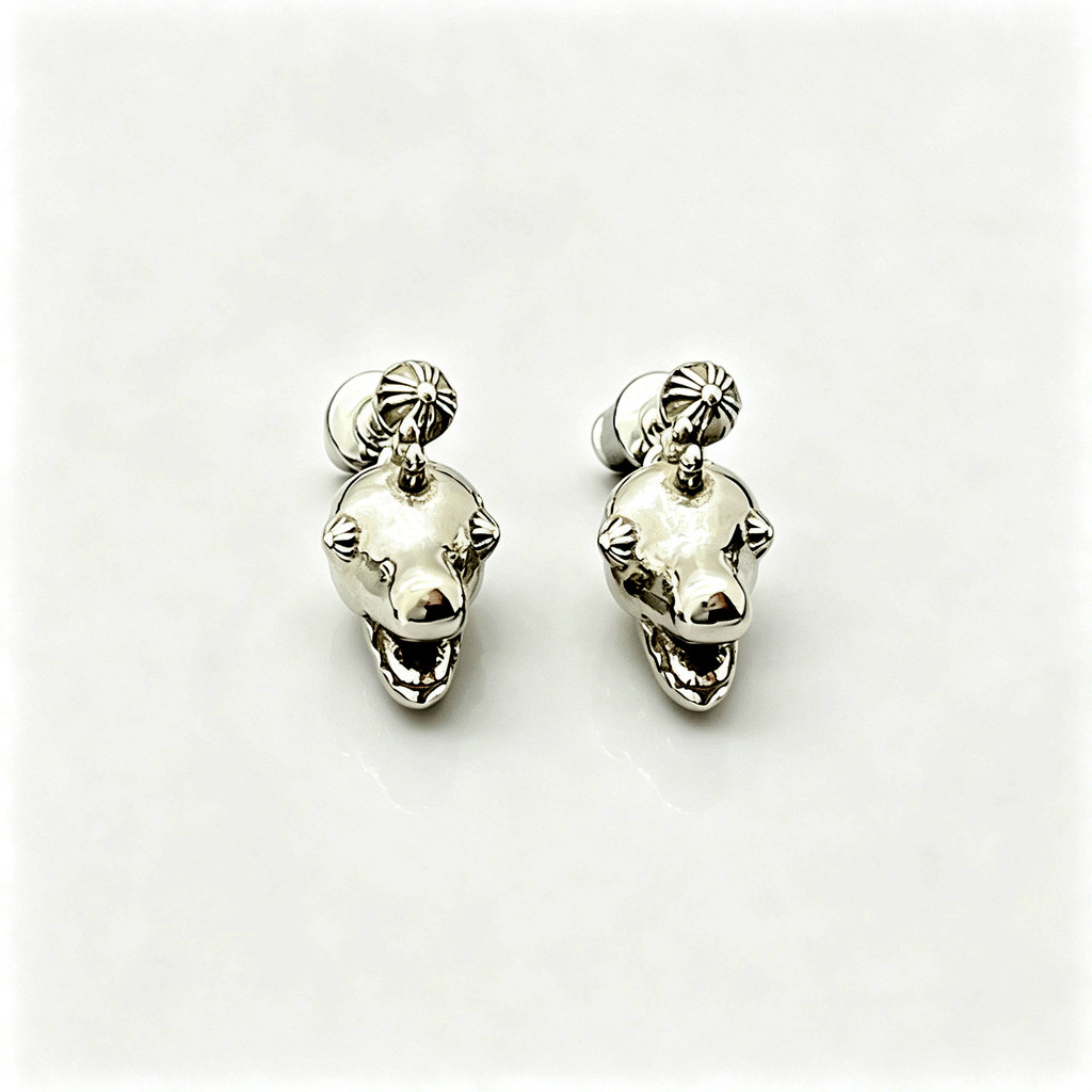 Anting dinosaurus kecil, anting pejantan, anting salib, anting pria abad pertengahan niche.