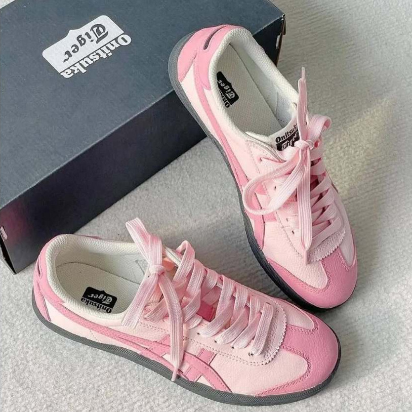 Sepatu Wanita Onitsuka Tokuten Pastel Pink 100% Original