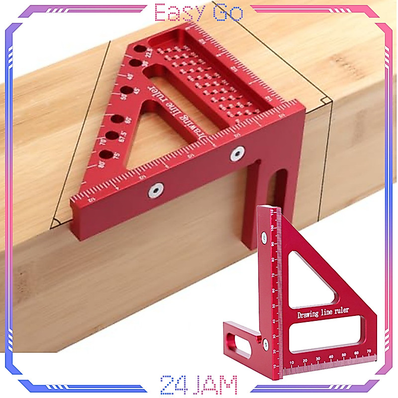 Penggaris Siku Segitiga Penggaris Siku Aluminium Serbaguna Penggaris Segitiga Siku Penggaris Woodwor