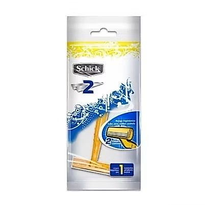 [SCHICK KUNING] 1 Pc Alat Pisau Cukur Wanita atau Pria 2 Mata Pisau