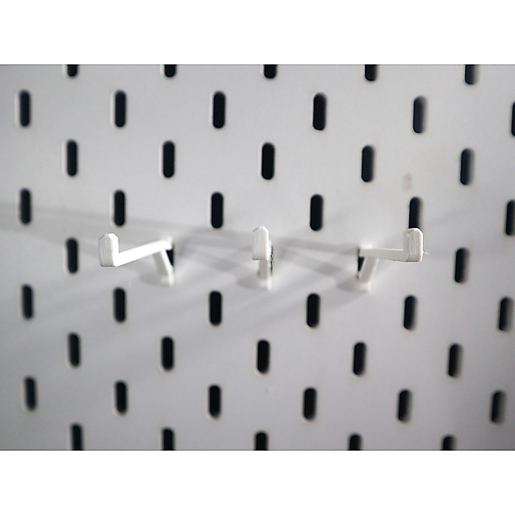 Hook Panjang untuk IKEA SKADIS Pegboard | Long Pegboard Hook 3pcs