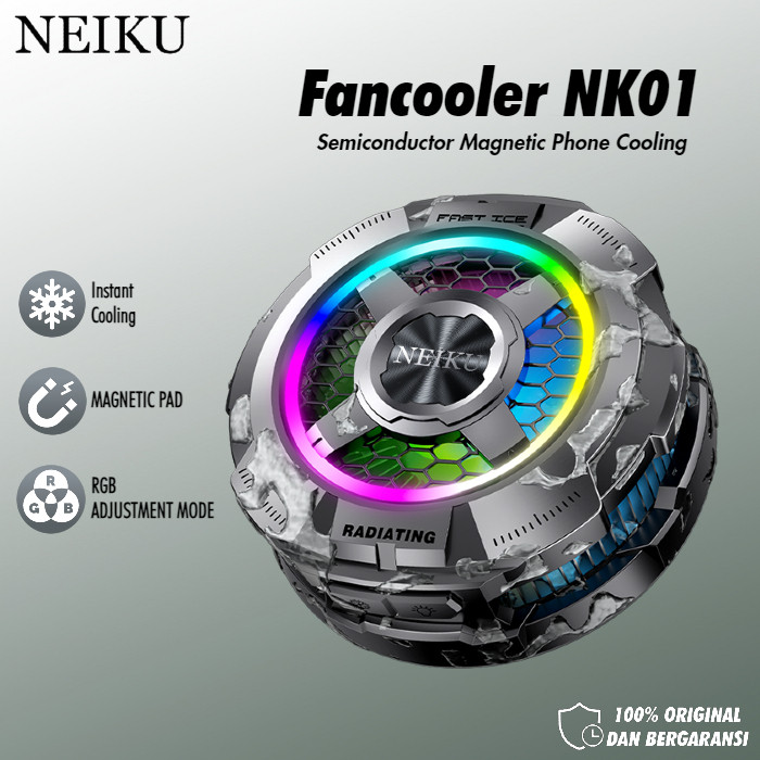(Pegasus Cell) NEIKU NK01 SEMICONDUCTOR MAGNETIC RGB PHONE COOLER WITH MAGNETIC SHEET