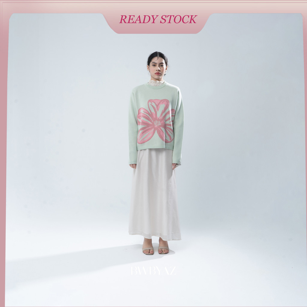 BWBYAZ - Claire Blossom Knit (READY STOCK)