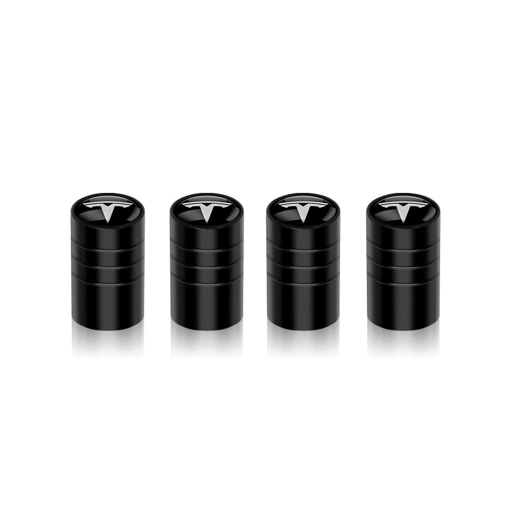 4PCS Tutup Katup Ban Mobil Logam Untuk Tesla Model 3 Model S Model X Model Y Roadster Invader Coil M