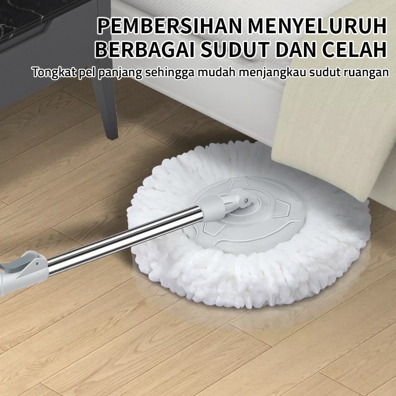 RN - Gagang Pel Mop Putar 2100 - Tongkat Pel Lantai Putar Kain Pel Lantai