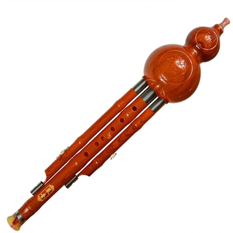 Bakelite Three Tone Hulusi C/bB Key Gourd Flauta Crashproof Dampproof Calabash Flute Hulusi Folk tru
