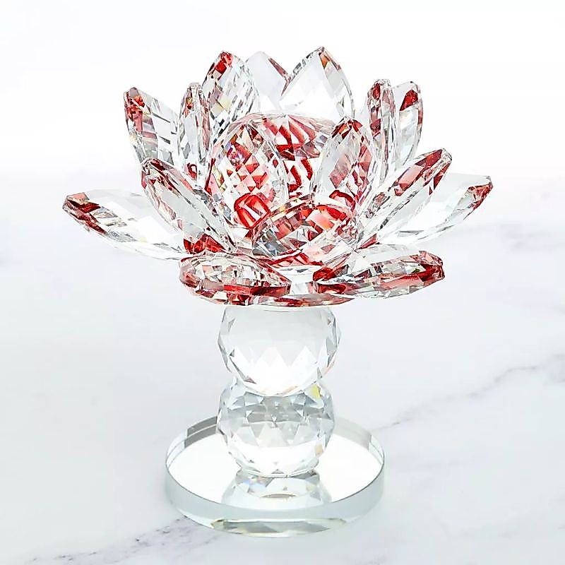 pajangan kristal Lotus Capodimonte