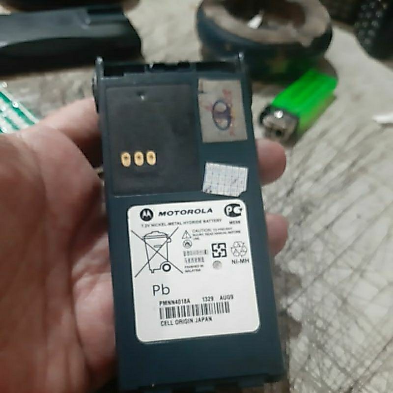 Baterai motorola gp308 drop batre motorola gp 308 mati bahan refill