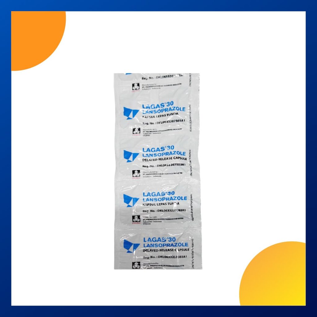LAGAS 30 MG 1 STRIP @ 10 KAPSUL LEPAS TUNDA
