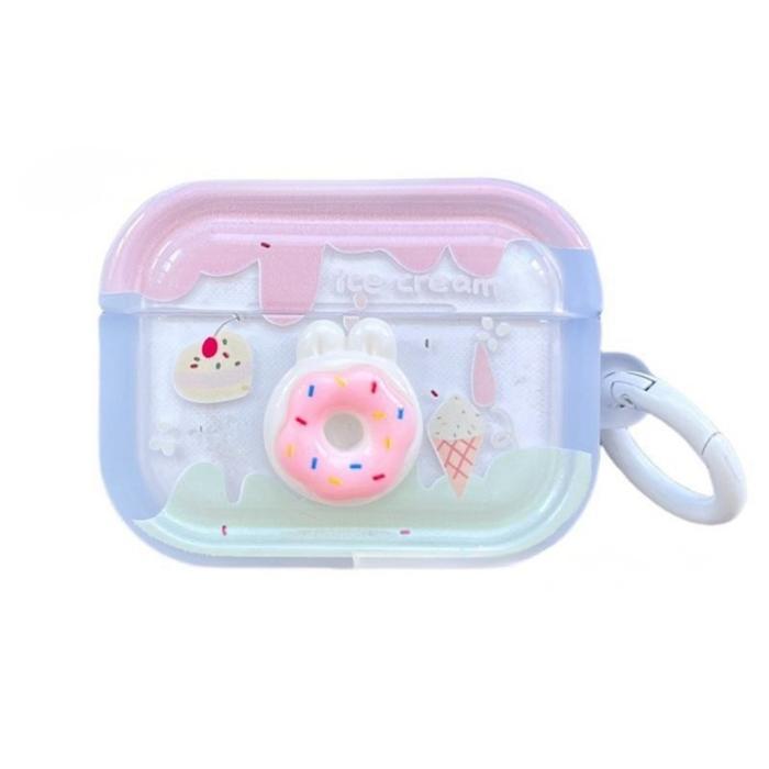 PROMO Case for Airpods 4 SNAPFIT Painted Color Chain Clear Transparent Protective Cover Original - 3