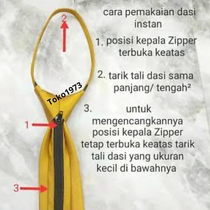 [BREWYN] STANLEY DASI INSTANT Dasi polos dasi instant dasi skinny dasi siap pakai LB