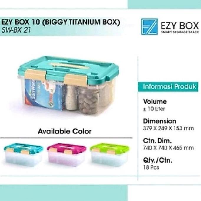 Ityes- Ezy : Ez10 Box Container Serbaguna 10 Liter Ez 10 Storage Box