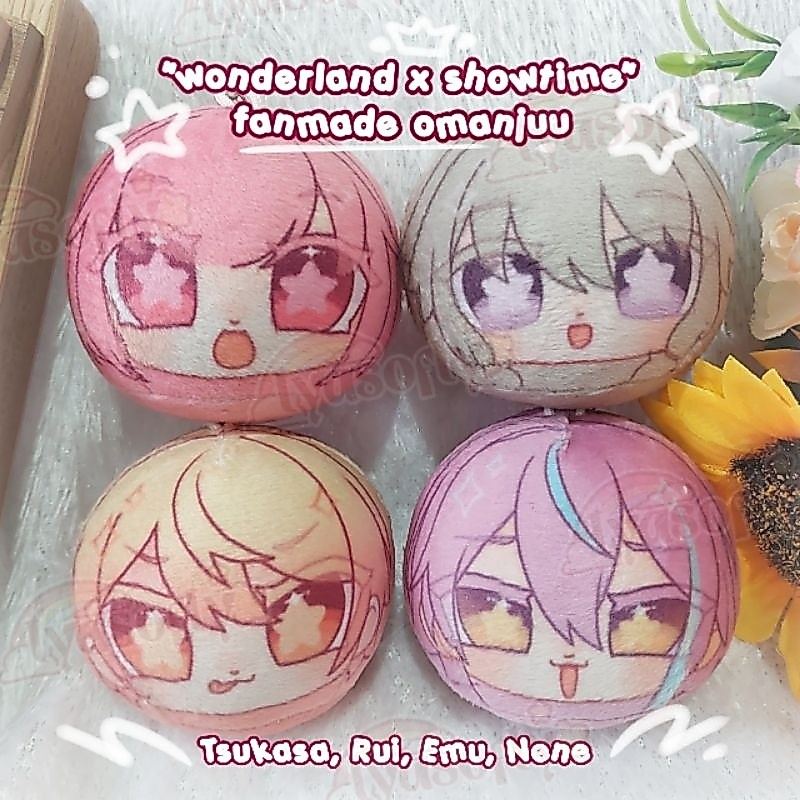 Project Sekai WxS Fanmade Omanjuu (Mochi Keychain)