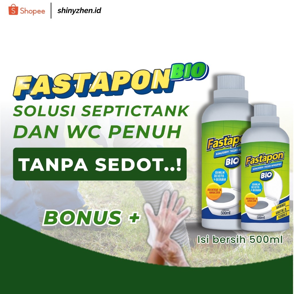Cairan Pengurai Kotoran Wc Penuh FasTapon BIO Solusi Septictank Wc Toilet Penuh Tanpa Sedot