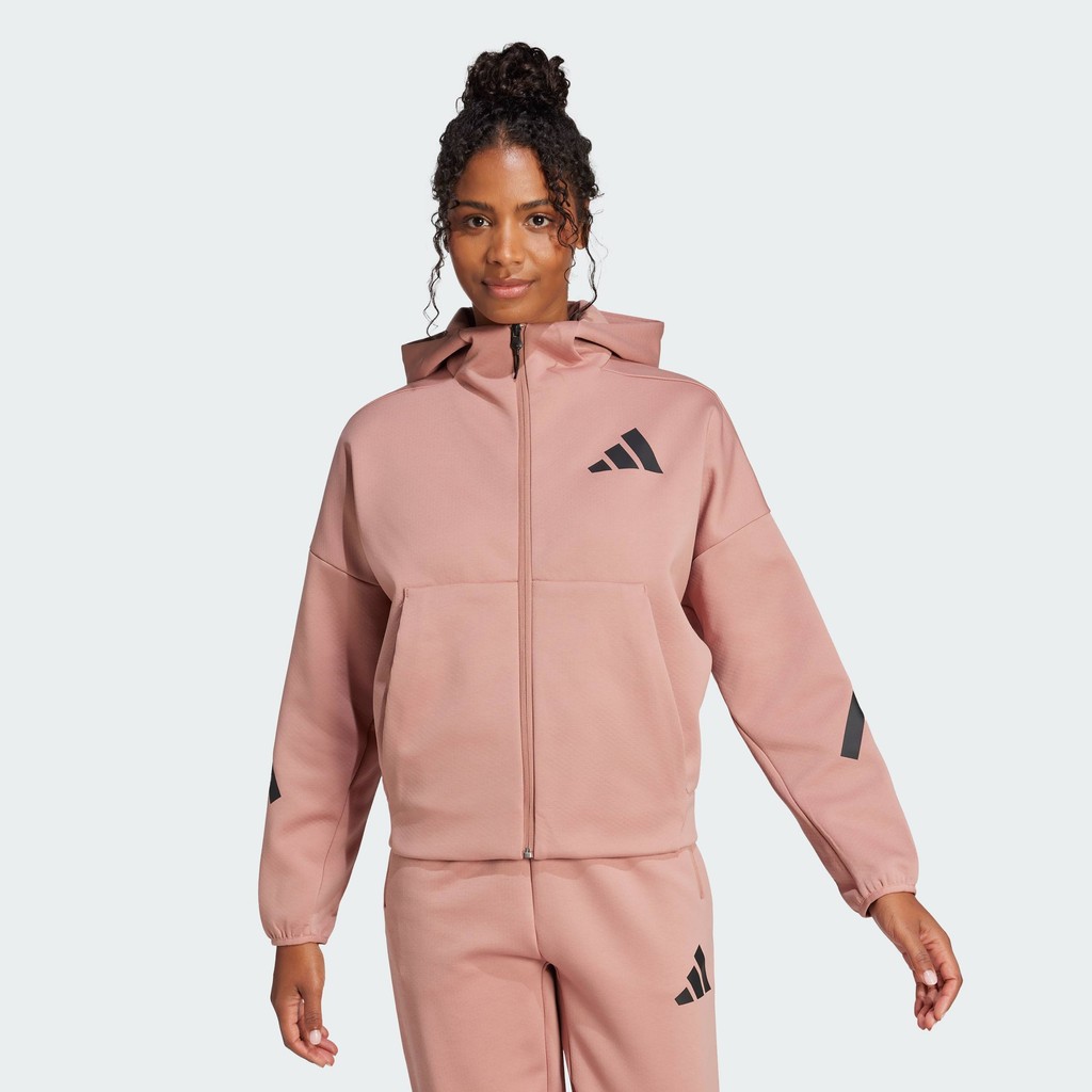 adidas Lifestyle adidas Z.N.E. Full-Zip Hoodie Women Pink JC5394