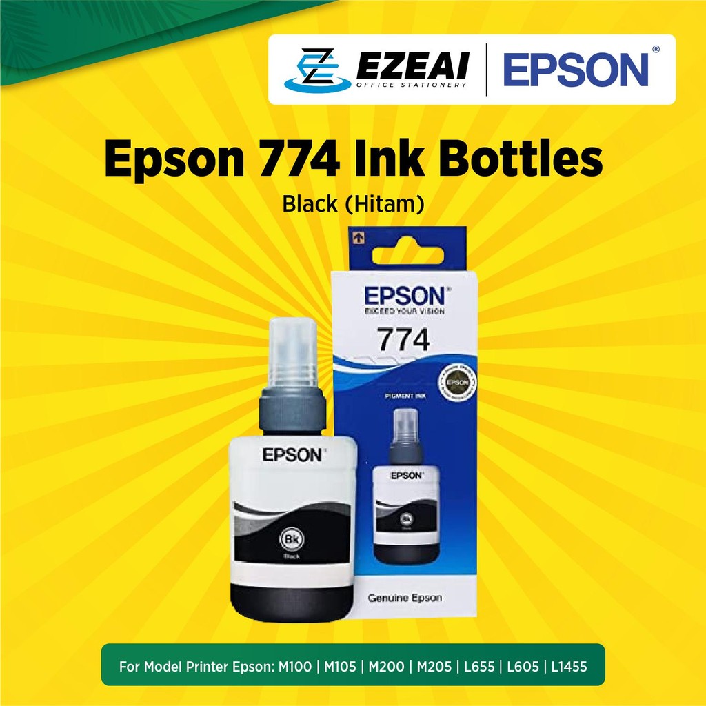 TINTA PRINTER - EPSON 774 BLACK 140ML- L655 L605 L1455