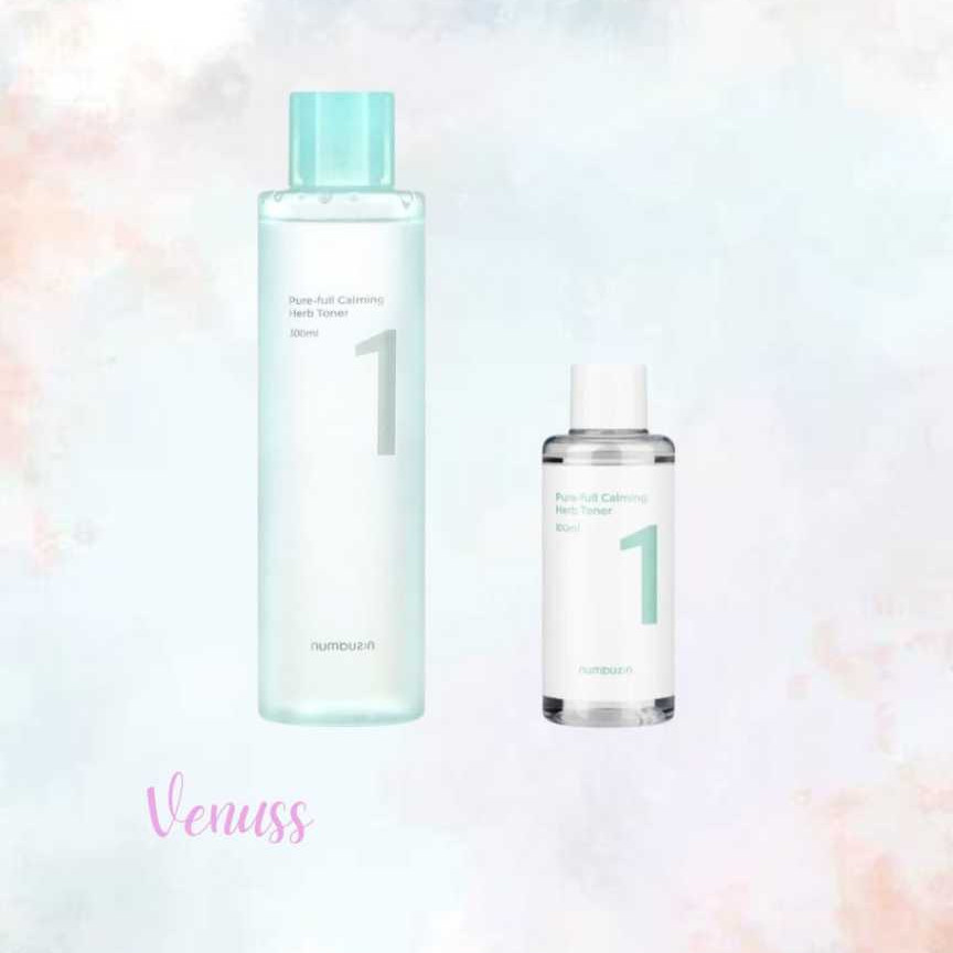 Numbuzin no.1 Pure-Full Calming Herb Toner 300ml | 100ml |Clear Filter Sun Essence |Pantothenic B5 A