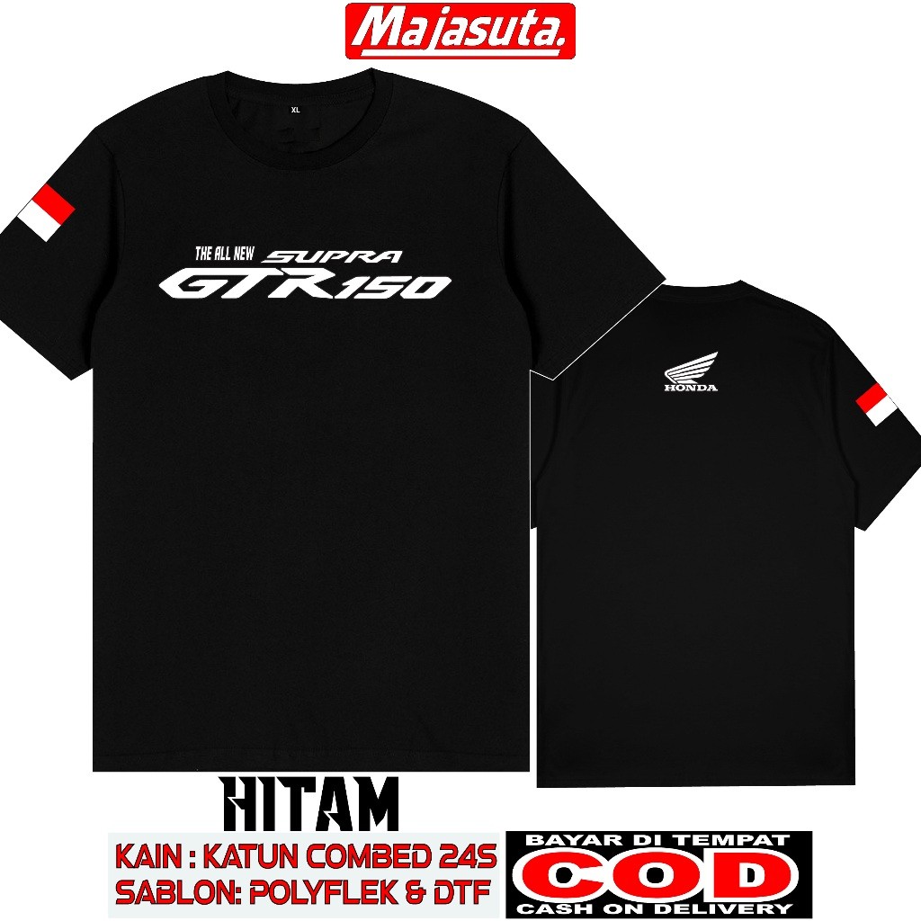 D&G CLOTHES BAJU KAOS HONDA SUPRA GTR 150 M1 KATUN COMBED 30S TEBAL//BISA COD//KAOS KOMUNITAS//KAOS 