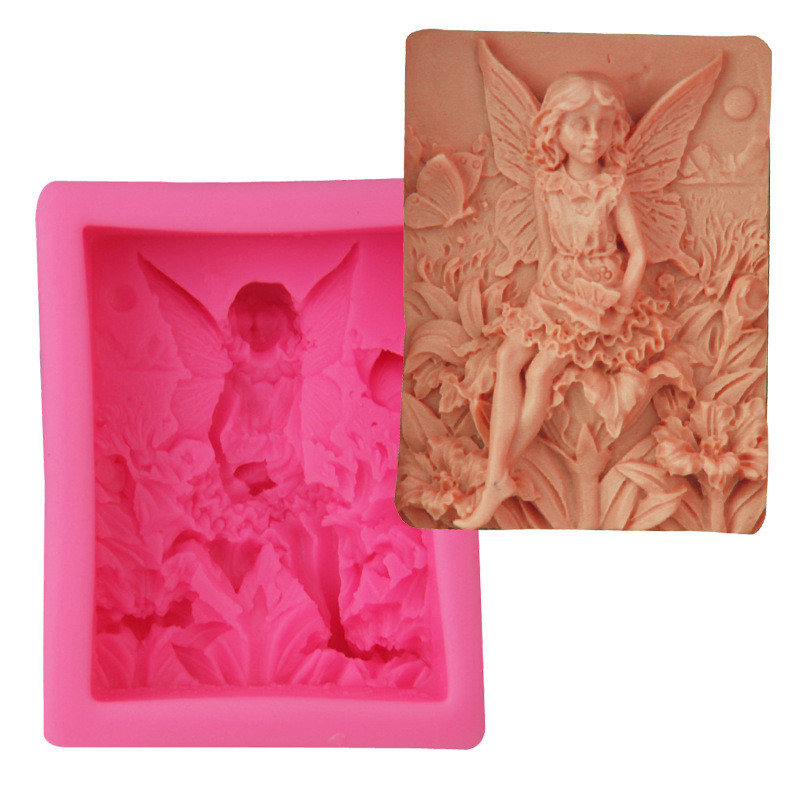 

Fairy Angel Swing Silicone Soap DIY Mold Craft Art Clay Molds Handmade Soap Mould Candle Soap Making Mold