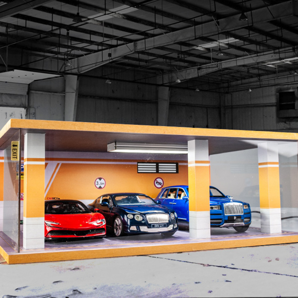 Diorama Diecast Garasi Parkir / Parking Garage Miniature Icons