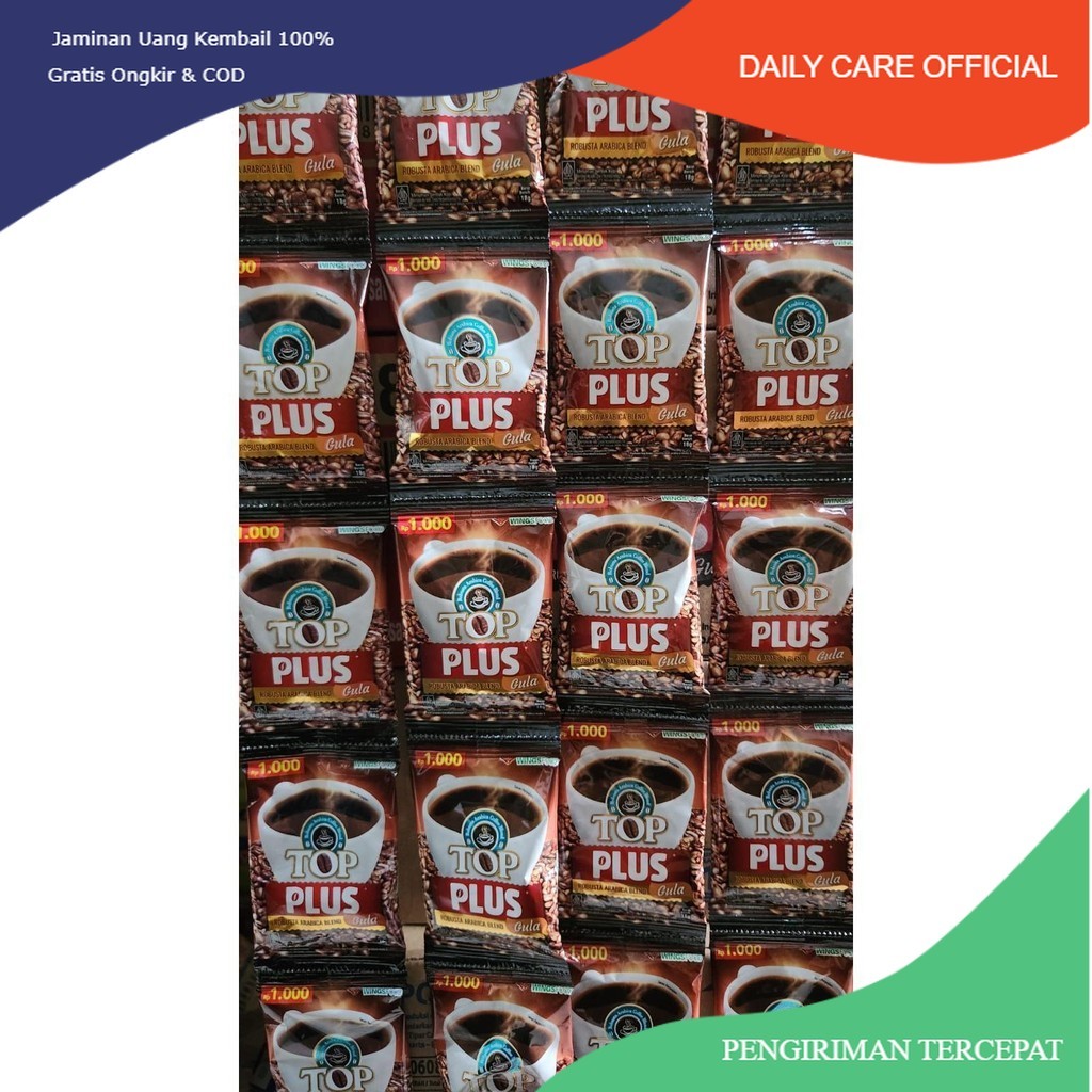 

Beli HEMAT 4 Renteng Kopi TOP PLUS gula 18gr (40pcs)