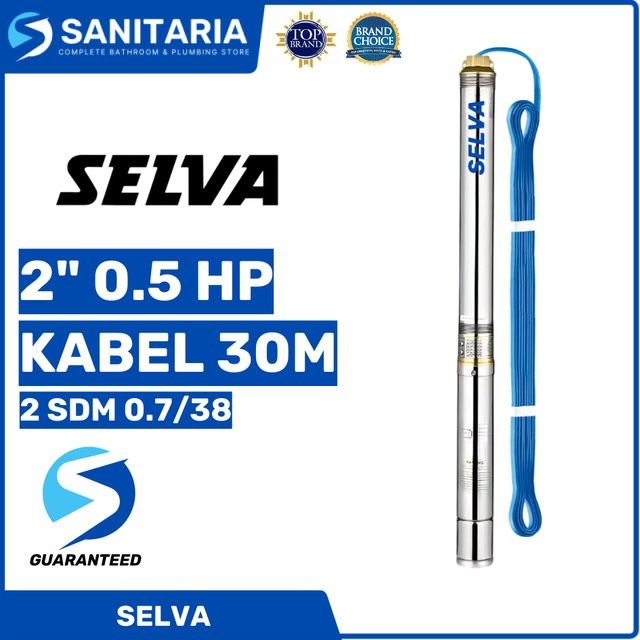 Pompa Satelit Selva 2 inch 0.5 HP KABEL 30M 2 SDM 0.7/38 Sibel / Sumbersible