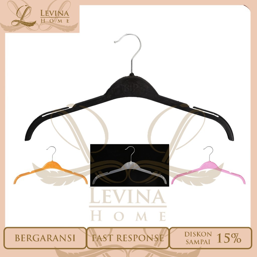 Hanger Plastik Baju ERA 282 Tebal / Gantungan Kaos Pakaian Distro Butik – Levina Home