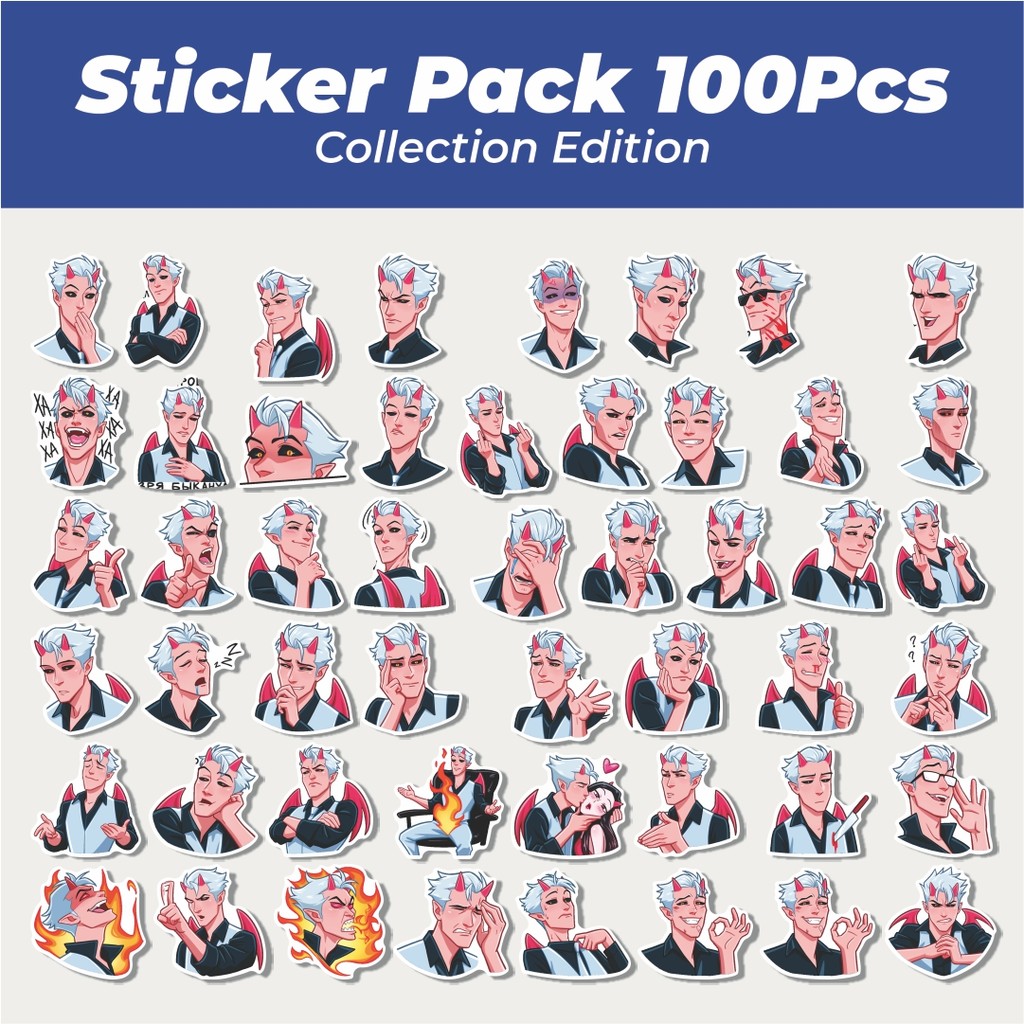 

Hot Stiker Boys Demon Lucu Anti Air Stikers Berperekat Waterproof Sticker Decal Buat Motor Helm Buku Journal Koper Casing HP Laptop Botol Minum