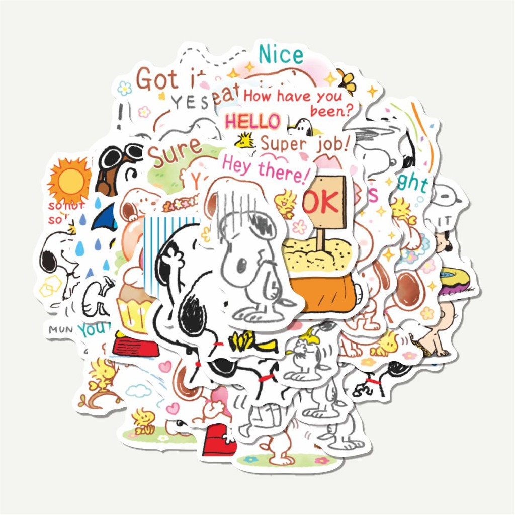 

Sticker Pack Stiker Kartun Snoopy V10 | Sticker TUMBLR | Stiker LAPTOP KOPER HELM