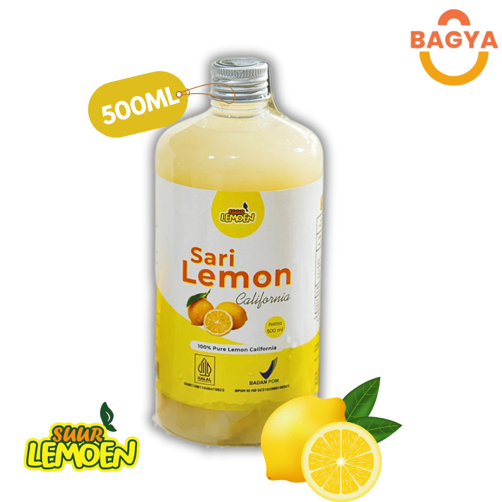 

Suur Lemoen Sari Lemon Air Lemon Murni Minuman Diet 500ml Lemon California
