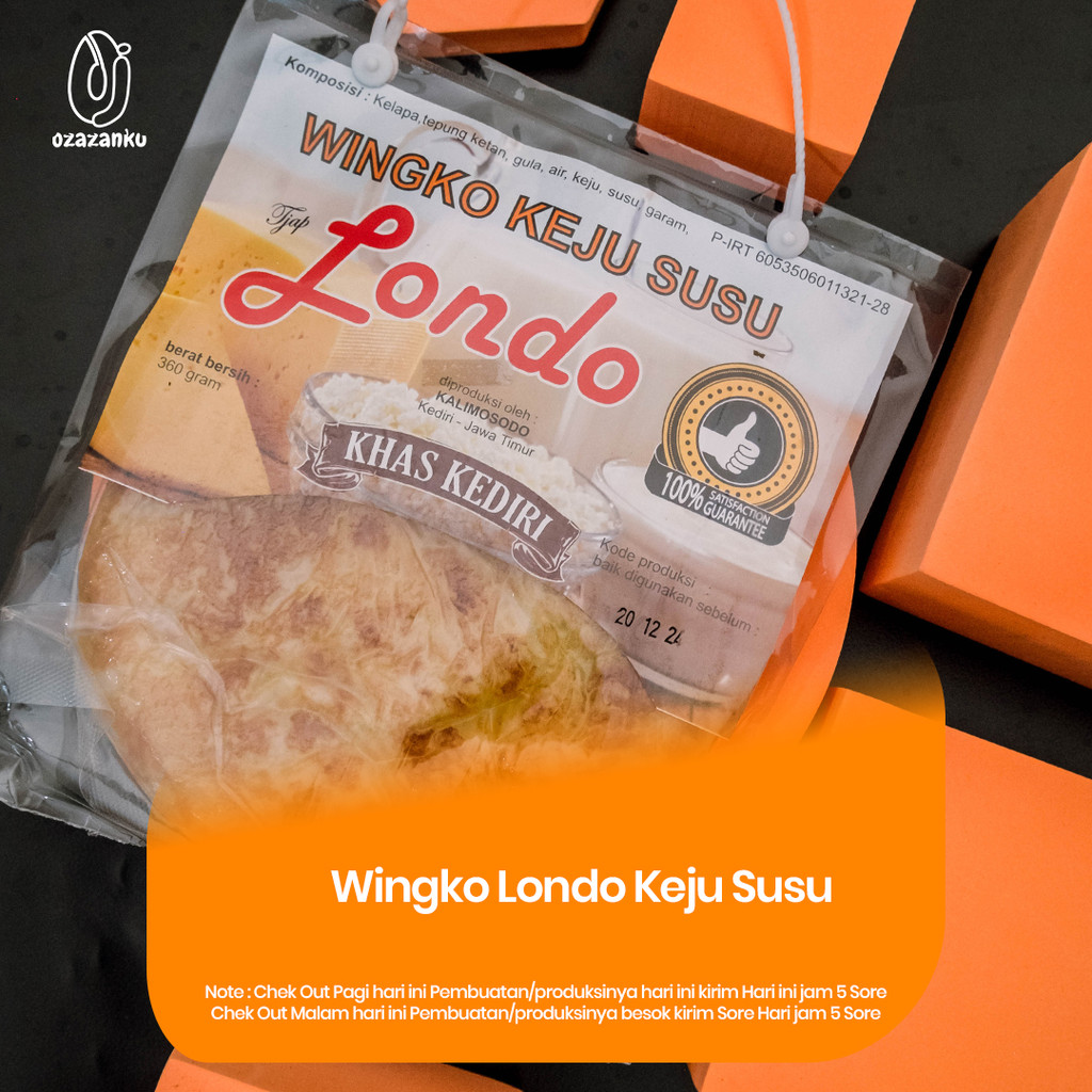 

Wingko Tjap Londo rasa Keju Susu Kue Basah Tradisional dengan Butter - Khas Kediri