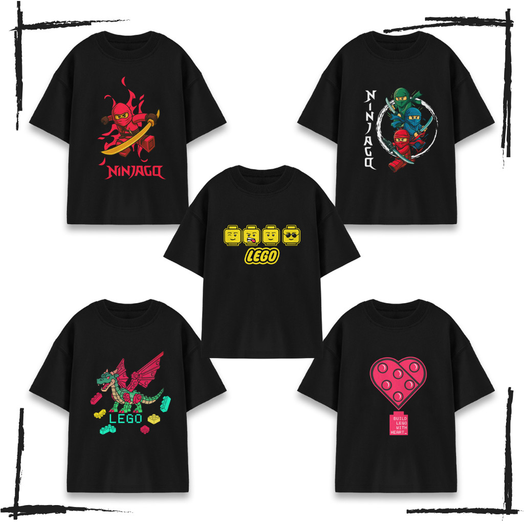 Kaos Distro Anak LEGO Laki-Laki dan Perempuan